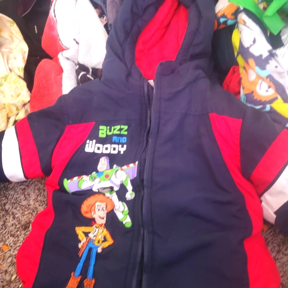 Buzz and woody puffer jacket 3t